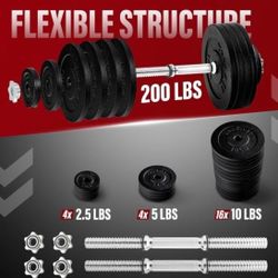 200lb Adjustable Dumbbells - New in box