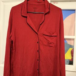 Auden Red Cloud Knit Pajama Set - Medium