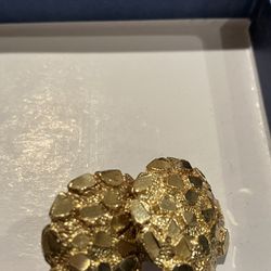 10kt Gold Nugget Earrings