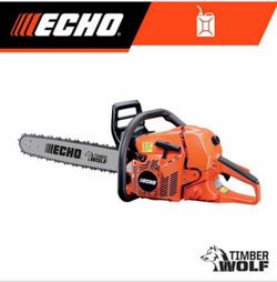 ECHO 20 in. 59.8 cc Gas 2-Stroke Rear Handle Timber Wolf Chainsaw