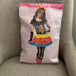 Día De Los Muertos Costume Small 4-6