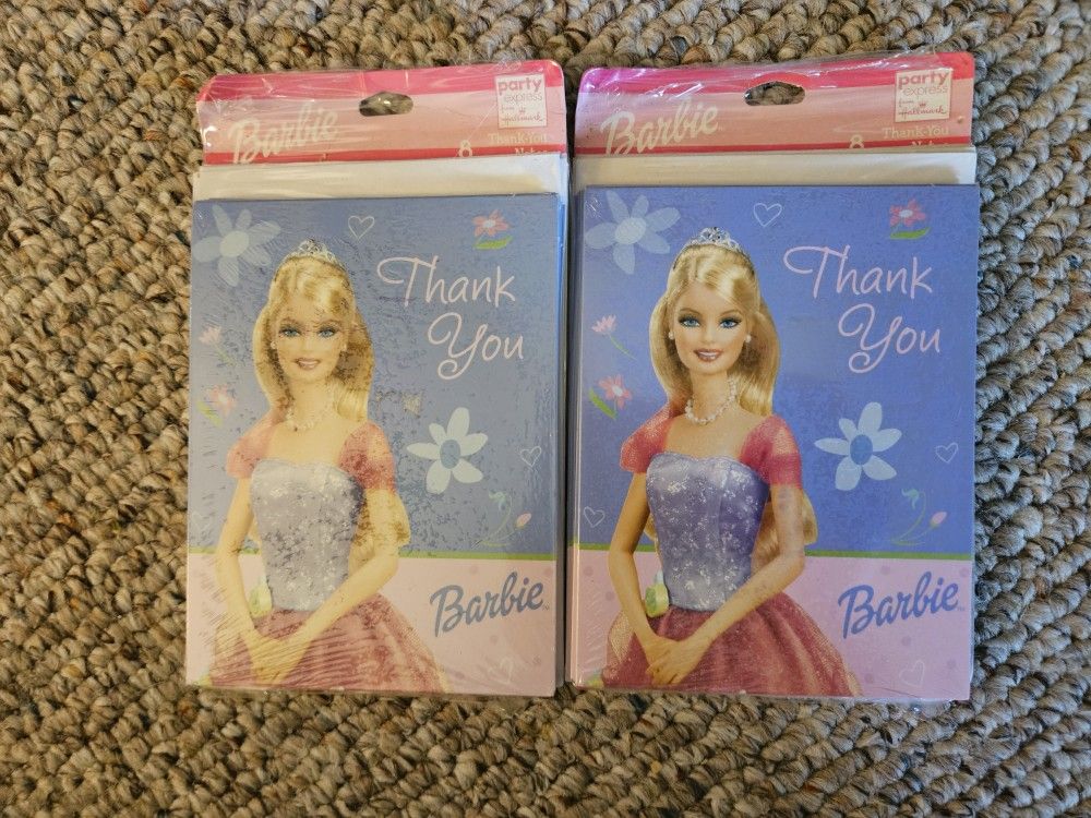 Barbie Thank You Cards