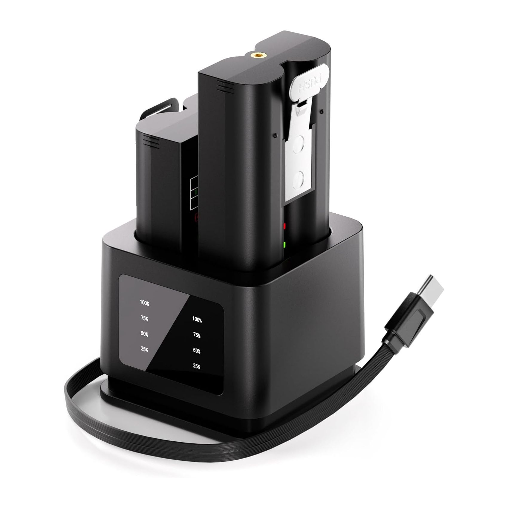 2-Pack 6040mAh Replacement Battery for Ring Cameras- Upgrade Battery Charger Kit for Ring Video Doorbell 2/3/3 Plus/4, Spotlight Cam, Stick Up Cam and