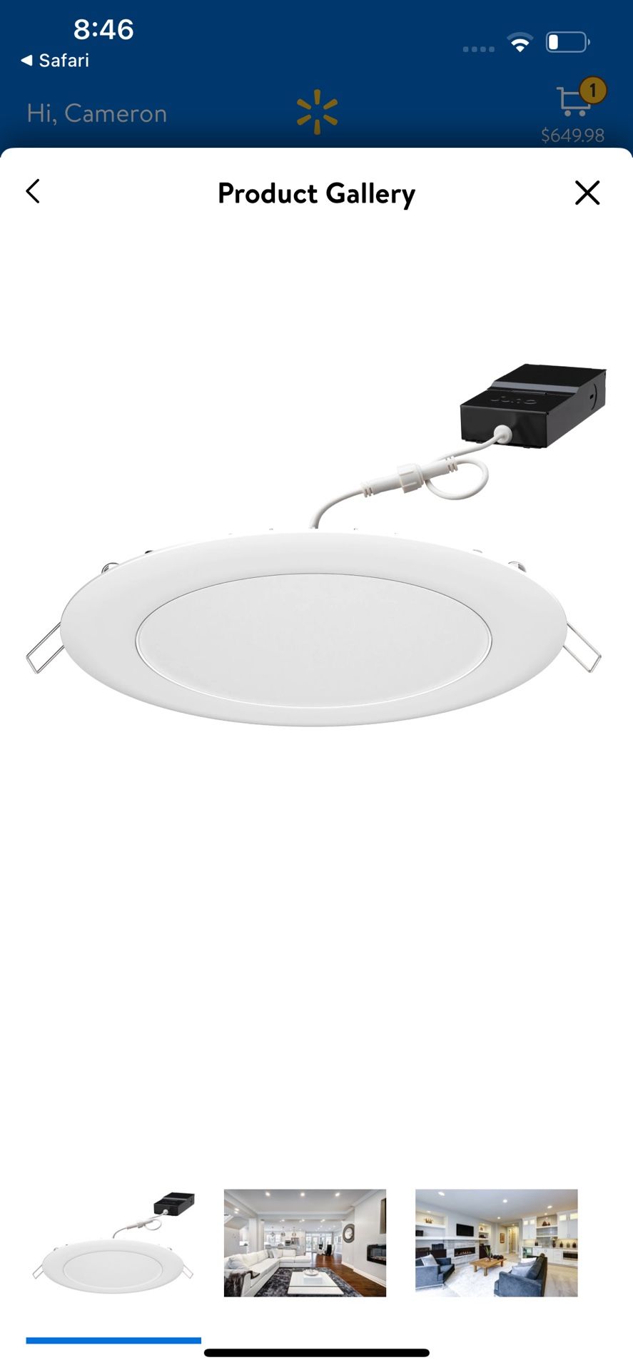 Brand New* 4 Pack Smart Light Juno Wafer Down Light 6”