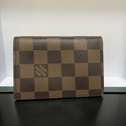 Brown Checkered Louis Vuitton Wallet