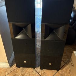 Jbl Sva 1600 Tower Speakers And Yamaha Receiver Rx V795a