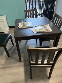 New dinning set with table and r