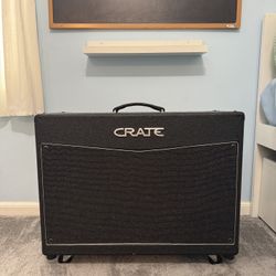 Guitar Amp Crate 120 watt 2x12 built in tuner with wheels