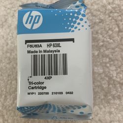 HP 63XL Ink Cartridges (2 Black And 2 tri-Color) All Sealed And Never Open