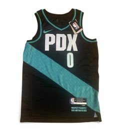 Damian Lillard Portland Trail Blazers Nike City Edition Swingman Jersey NBA SzM