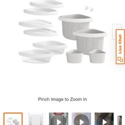 12 Piece Wall Mounted Shower Accessory Kit
