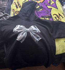 Custom Ribbon Large Hoodie