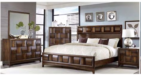 Beautiful Brown King bed frame $399