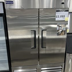 Polarman PLM-54RS 53 15/16" Reach-In Refrigerator with Double Solid Doors, Bottom Mount, Stainless Steel, 49 cu. ft.