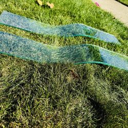 2 Wallscapes Wave Opaque Glass Rectangular Shelf Kit