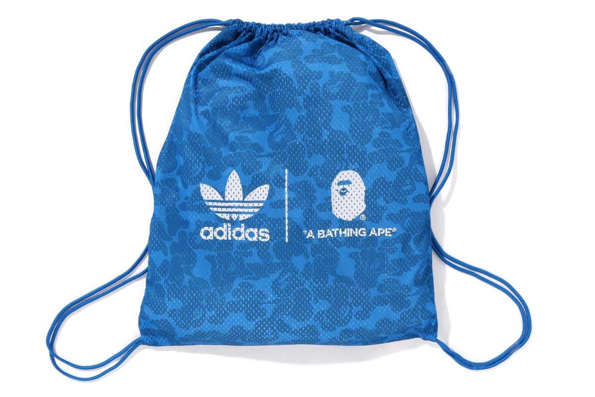 Bape X Adidas Mesh Drawstring Backpack