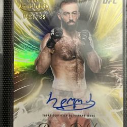 UFC card Lot With Patches And Autos  