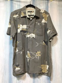 New   QUICKSILVER WATERMAN COLLECTION HAWAIIAN SHIRT,    Size:  Large