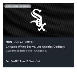 Sox And Dodgers Tickets  500