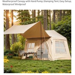 Cozy inflatable Tent With Awning $175- OBO