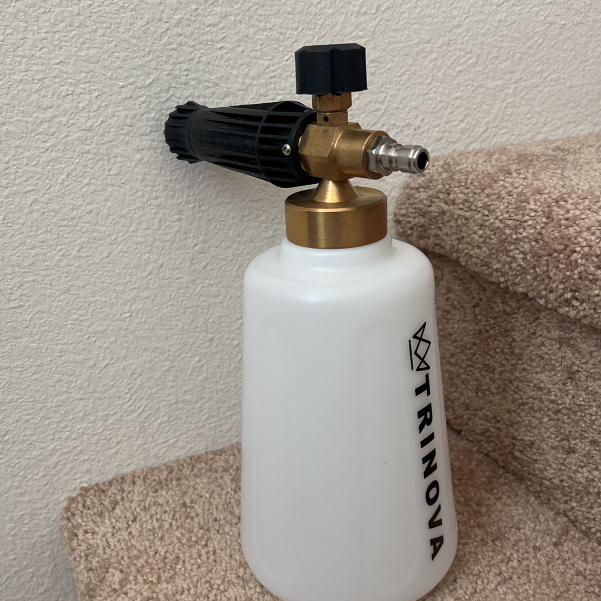 TriNova Foam Cannon for Pressure Washer - Original Wide Neck, Wide Base Heavy Duty Foam Gun for Detailing