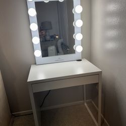 Impression Vanity mirror & Ikea Table 