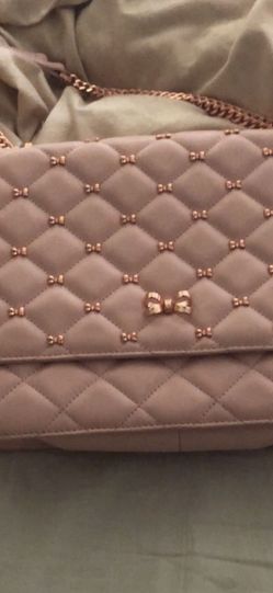 Ted Baker Pink Quilted Bow Crossbody