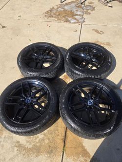 18 inch rims with tires.