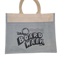 Disney Boardwalk Blue and Tan Tote Bag (NWOT)