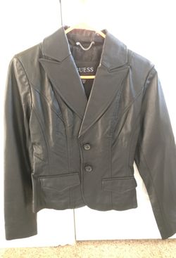 Women’s leather Guess Jacket size medium