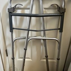 Medline Folding Paddle Walker – Comfortable, Maneuverable, for Injury, Moderate Weight Support Suited for Adults & Seniors