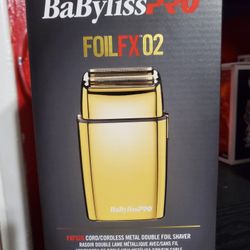 New BabylissPro Fx Double Foil Shaver Gold