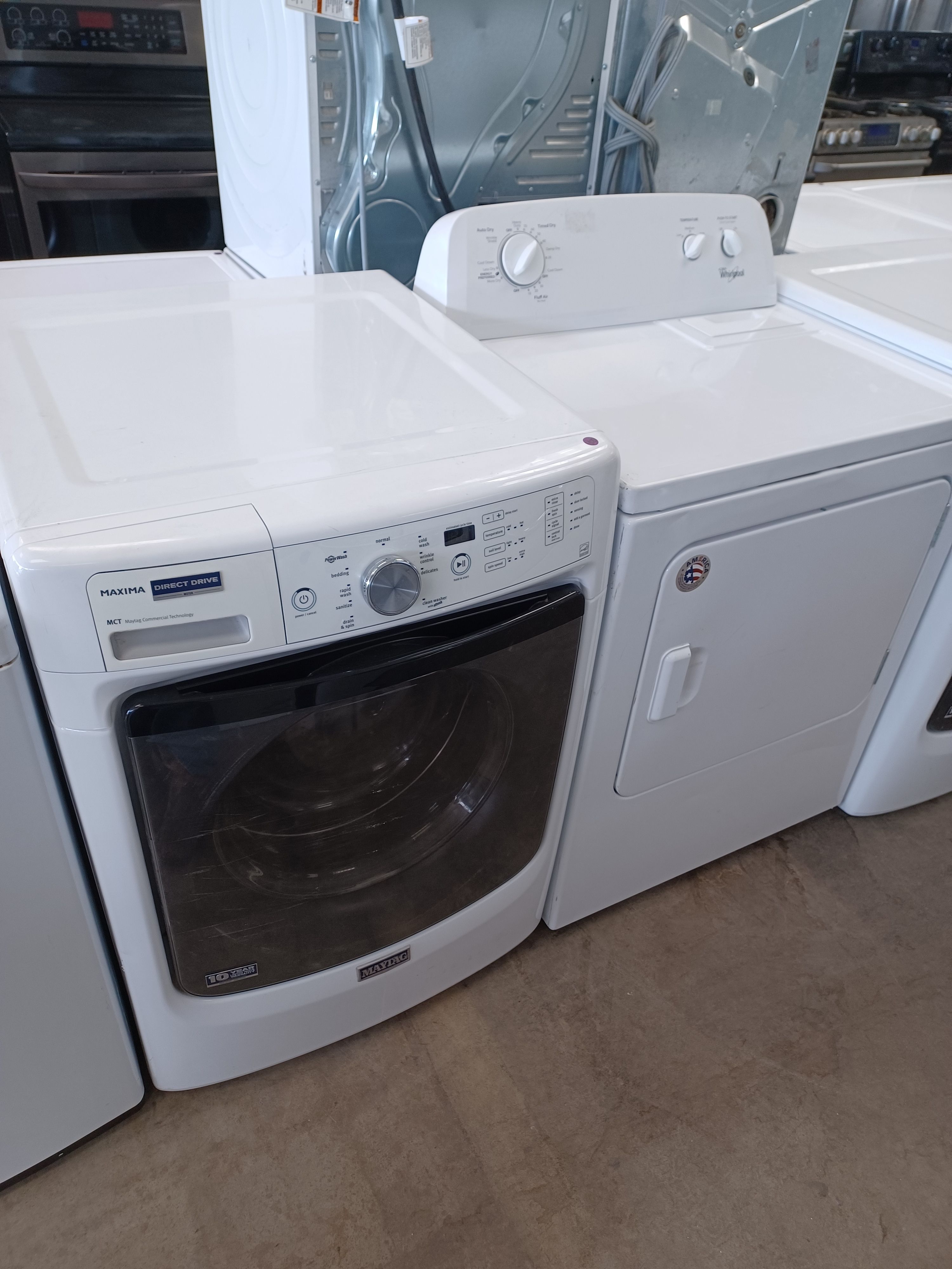 Whirlpool/Maytag mismatch washer and electric dryer set