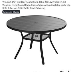 New, Outdoor Dining Table( Small Scratch 