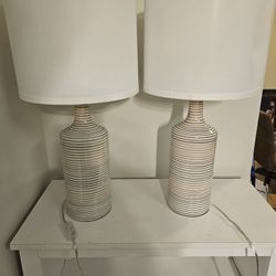 (NEW) 2 END TABLE OR NIGHT STAND LAMPS BY NuLoom