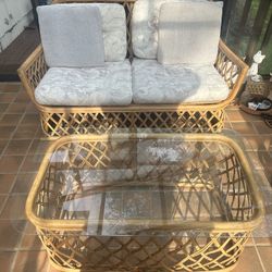 4 Piece Porch Wicker  Set 