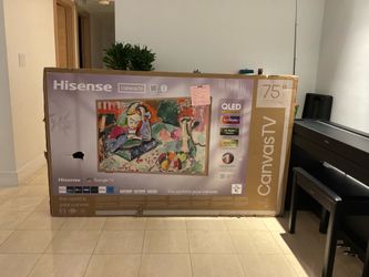 Hisense 75" Class S7 Series CanvasTV 4K QLED TV Hi-Matte UltraSlim 2025 75S7N