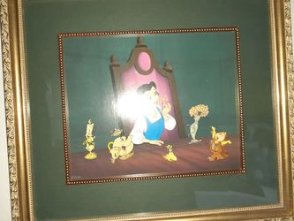 Disney Beauty and the beast pic with authentic ticketn