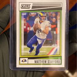 Score Card Matthew Stafford #155