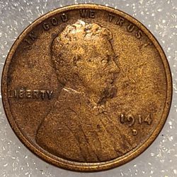 1914-D Lincoln Wheat Cent Key Date Lincoln