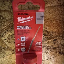 Milwaukee SDS MAX 63” and 29” Extensions And Coupler