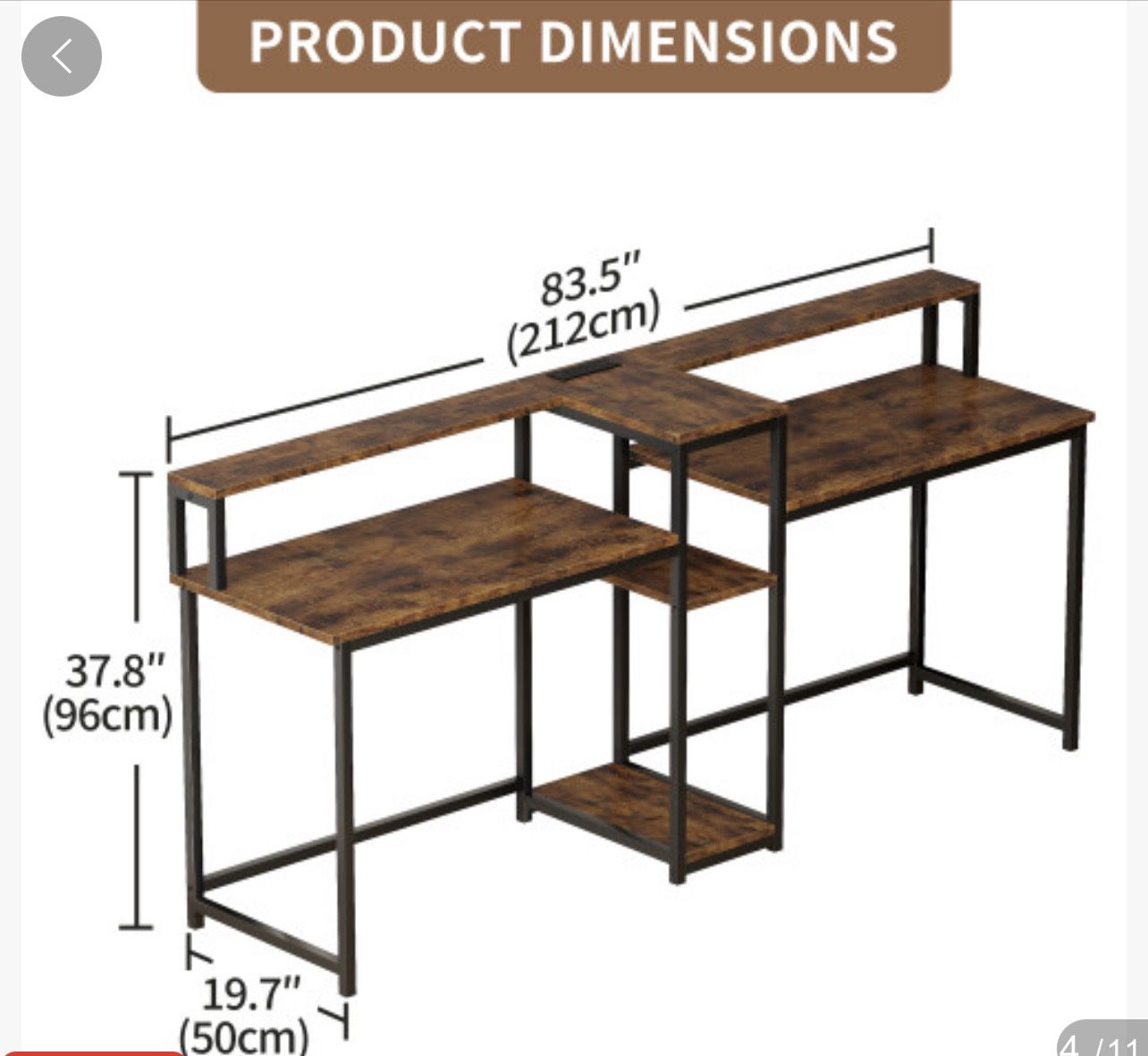 Double Computer Desk – New in Box