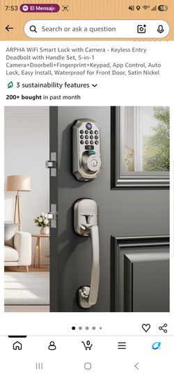 Arpha WiFi smart lock with camera