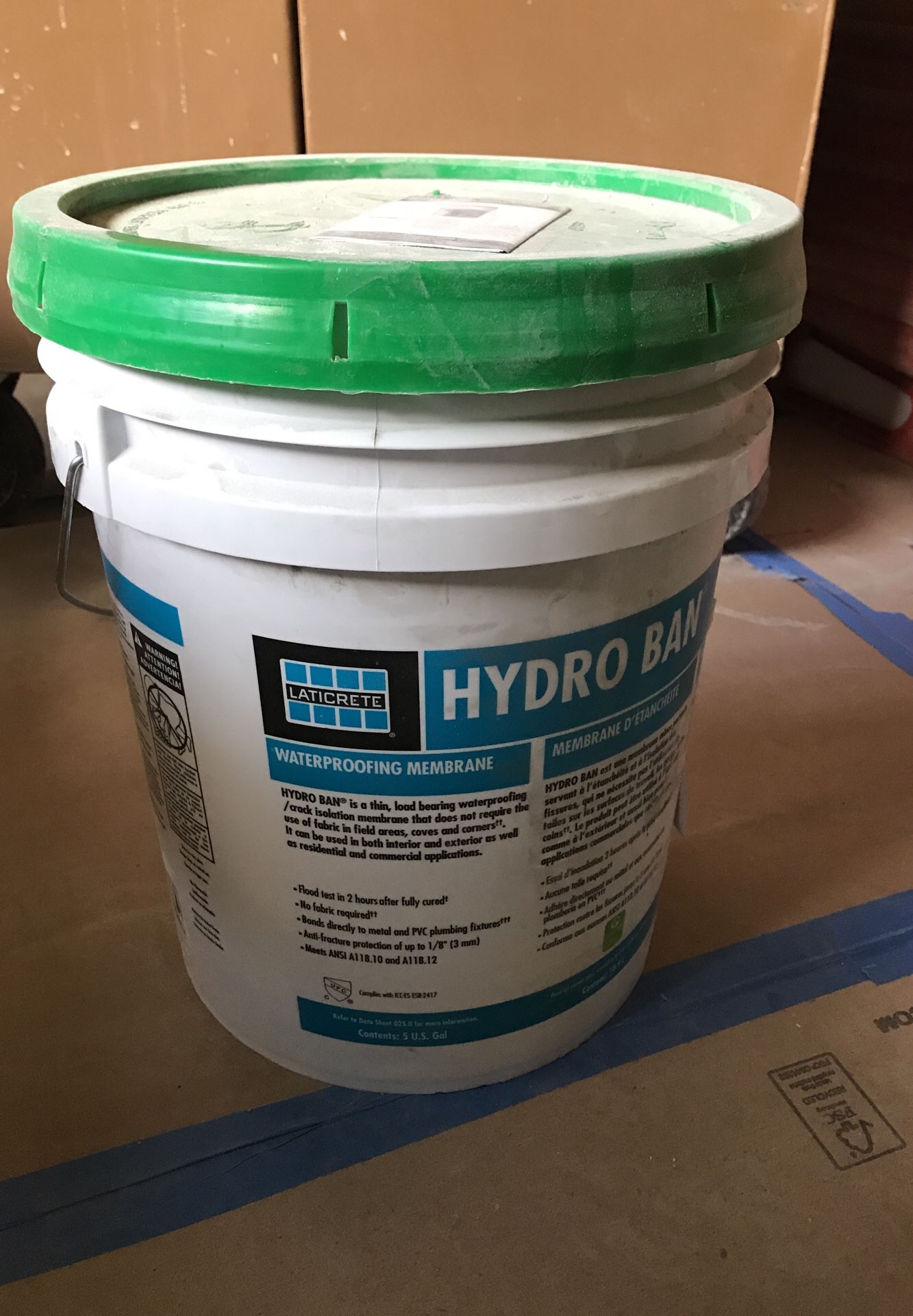 Hydro ban laticrete waterproofing tile / flooring