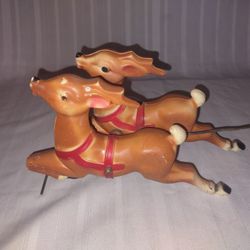 Empire Vintage Hard Plastic Double Reindeer