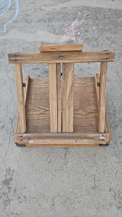 Art sketch box table easel wood