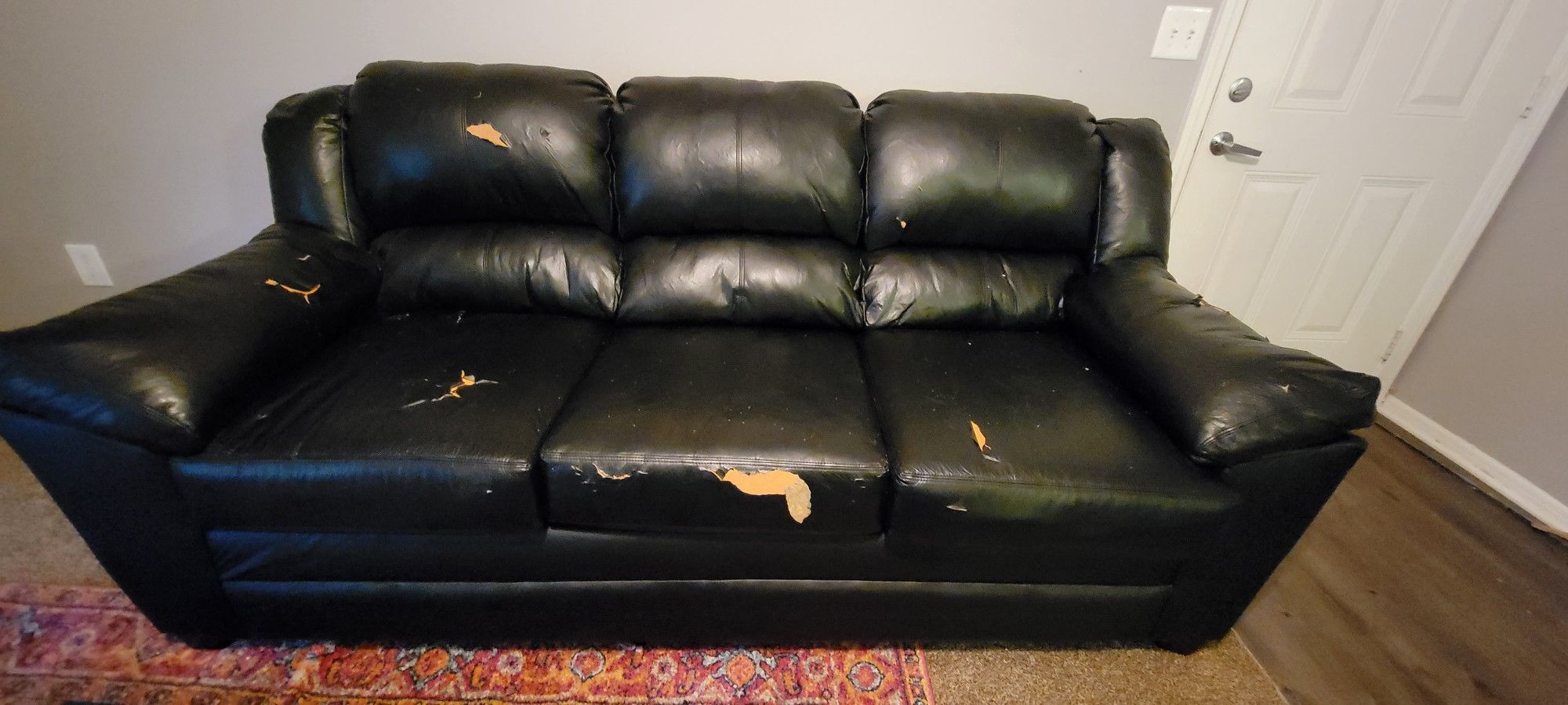 Peeling Pleather Couch