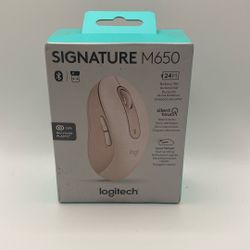 Logitech - Signature M650 Wireless Scroll Mouse with Silent Clicks - Rose