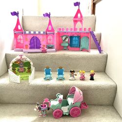 Fisher Price Little People Castle With Accessories. Has Music And Sounds! 