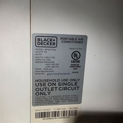 Black And Deck Portable Air Conditioner 